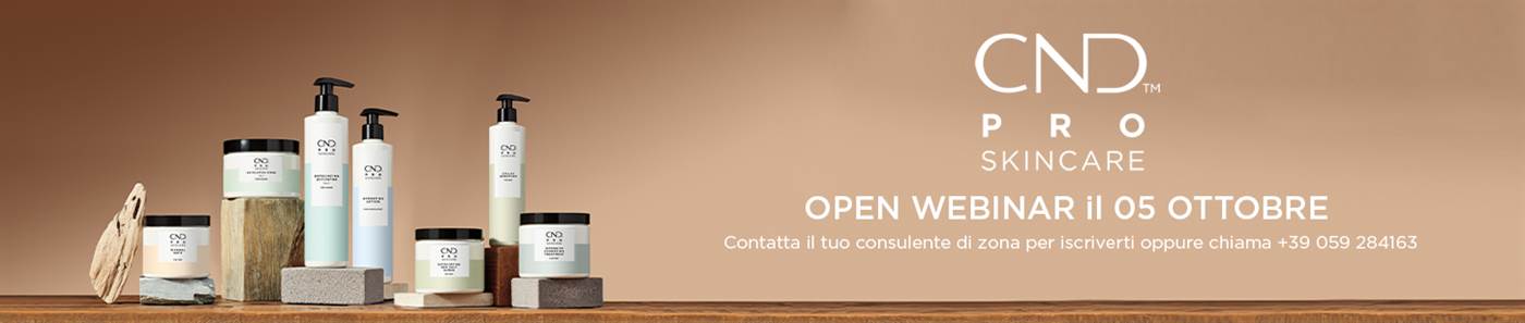 WEBINAR CND PRO SKINCARE NEWS WEBINAR CND PRO SKINCARE NEWS